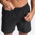 thumbnail image 3 of zuwimk Gym Shorts For Men,Men's Summer Shorts Stripe Slim Fit Flat Front Chino Short Pants Black,XXL, 3 of 5
