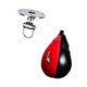 thumbnail image 4 of Saco de boxeo de velocidad, pelota de boxeo de cuero PU para entrenamiento y fitness. Rojo Negro, 4 of 9