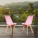 thumbnail image 5 of Sillas Tulip Tipo Eames Modernas Minimalistas Estructura de las Sillas en Madera con Asiento Acolchado Set de 4 Piezas Mirel Tulip Rosas Mirel Tulip, 5 of 9