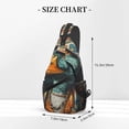 thumbnail image 2 of Lsque Hip-Hop Duck Pattern Cross Chest Bag Diagonally – Premium Durable Front Chest Sling with Adjustable Padded Strap, High-Capacity Storage, 2 of 8