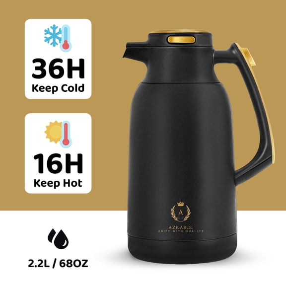 2L High Quality Hot selling portable thermos tea kettle double wall stainless steel insulation coffee pot