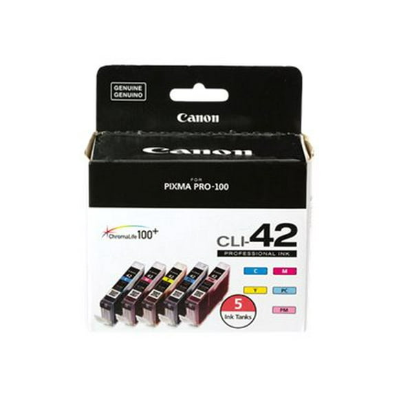 Canon CLI-42 Color Ink Value Pack - 5-pack - yellow, cyan, magenta, photo cyan, photo magenta - original - ink tank - for PIXMA PRO-100, PRO-100S; PIXUS PRO-100