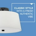 thumbnail image 5 of 83773BK Lark Beale - 28W 2 LED Medium Flush Mount-8.25 Inches Tall and 14 Inches Wide-Black Finish, 5 of 12