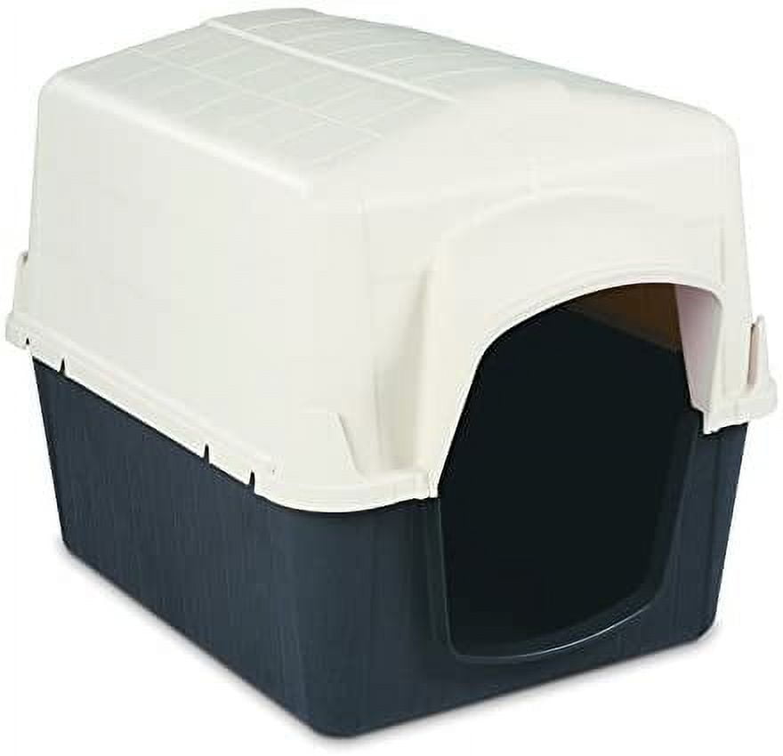 Aspen Pet Petbarn 3 Dog House, Plastic, Tan/Brown, 25 to 50 Pounds, Medium