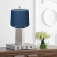 thumbnail image 4 of Urbanest French Drum With White Trim 12x14x10" Lampshade, Navy Blue, 4 of 9
