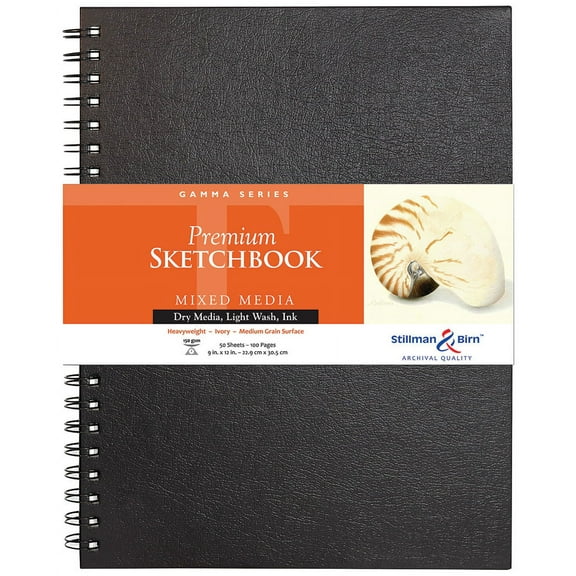 Stillman & Birn Gamma Series Premium Wire-Bound Sketchbook, 9" x 12"