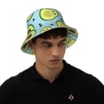 thumbnail image 6 of Daiia Avocado and Hearts Pattern Bucket Hat - Trendy Cotton Sun Hat for Beach, Golf, Fishing - Fun Outdoor Vacation Boonie for Men and Women, 6 of 9