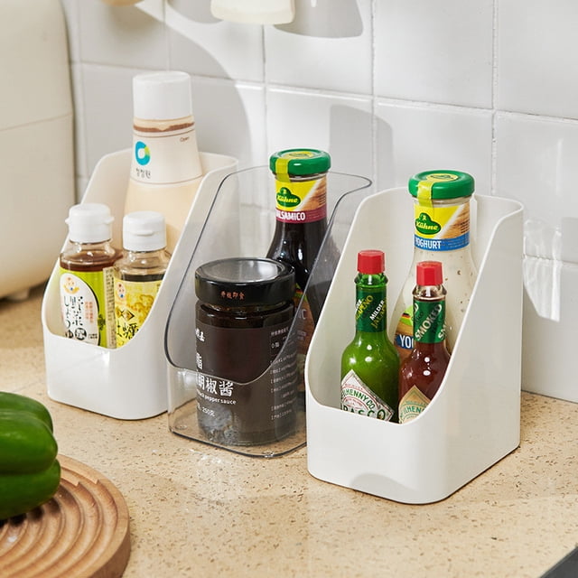 Clear Plastic Storage Bins with Lids - Organizer for Refrigerator, Pantry, and Kitchen Shelves