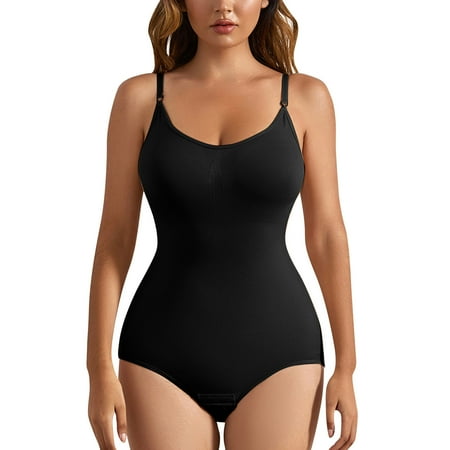

B91xZ Bodysuit For Women Body Shaping Garment Seamless Tummy Shrinking Shaping Upper Support Gathering Corset After Birth Waist Shrinking Corset Body Shaping Underwear Black M
