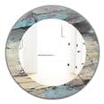 thumbnail image 1 of Design Art Designart Inc. Miroir Moderne 'Rock Teal Panel II' - Miroir Mural Ovale Ou Rond - 24x24, 1 of 4