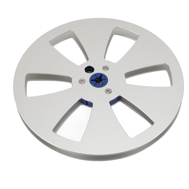 Aluminum Alloy, 7 Inch Empty Tape Reel with 6 Hole Hub for , Studer Opening Machine Parts Sound Tape Disc for Replacing Damaged Tape Machine Reels