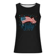 thumbnail image 3 of Xysaqa Tshirts Shirts for Men Mens Summer Shirts 4Th Of July Shirts for Mens Big & Tall Muscle Tank Top Sleeveless Shirts Funny Graphic Tees Gym Workout American Flag T-Shirt for Men M-6Xl Work Shirts, 3 of 3