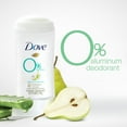 thumbnail image 2 of Dove 0% Aluminum Free Deodorant Pear & Aloe Vera, 2.6 OZ, 2 of 7