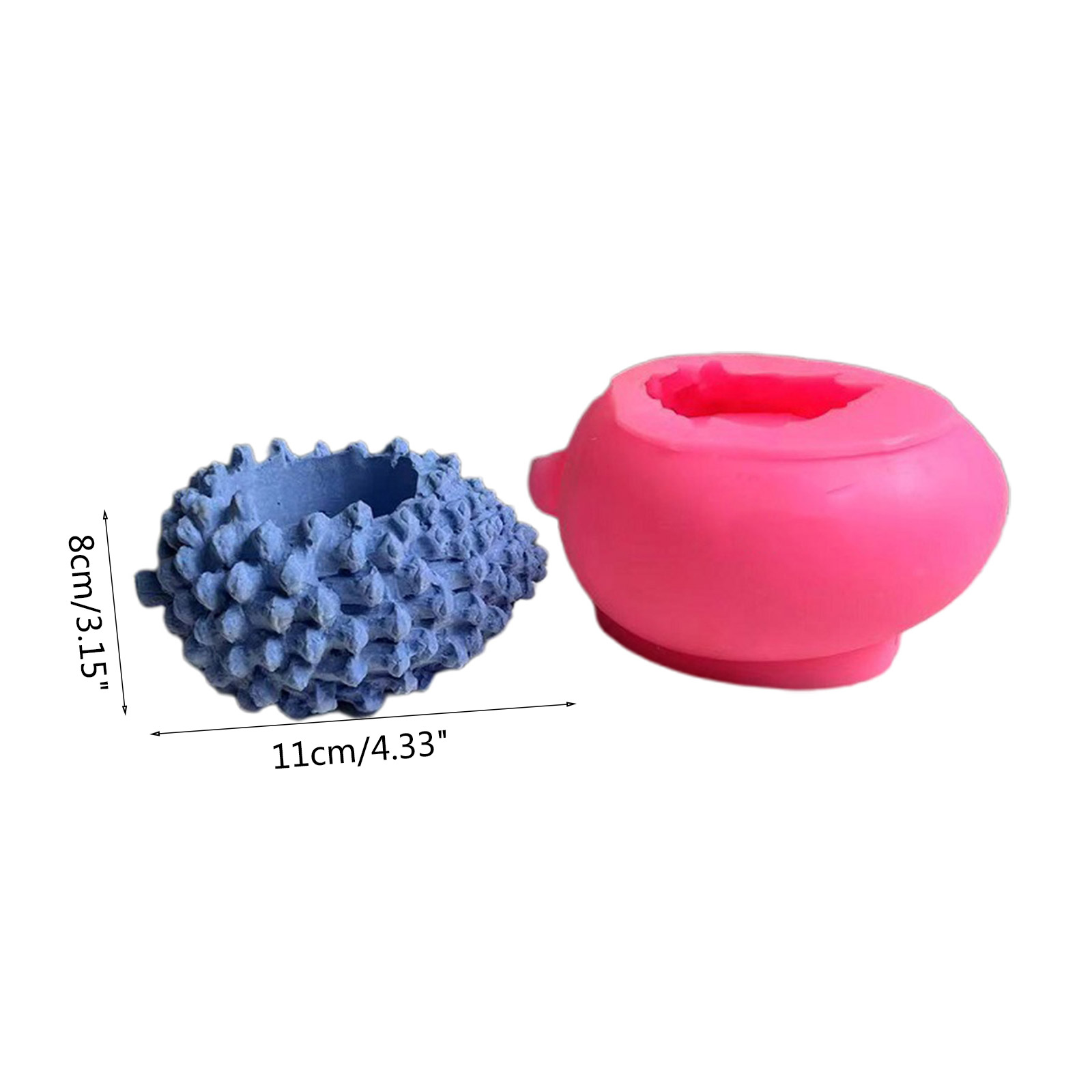 BQBQERT Holder Resin Mold,Cement Gypsum Flower Silicone Epoxy Resin Casting for Jewellery Storage Box