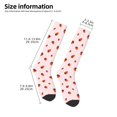 thumbnail image 5 of Haiem Strawberry Socks, Funny Novelty Crazy Design Cotton Socks Sports Socks Knee High Socks For Men, Women,1Pairs - Gift For Working Friends, 5 of 9
