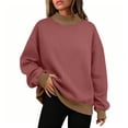 thumbnail image 3 of SETOOFF Womens Long Sleeve Shirts Color Block Turtleneck Pullover Oversized Loose Fit Casual Lightweight Tunic Tops for Women Fall Dailywear Fashion Plus Size Tops, 3 of 5