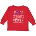 thumbnail image 3 of Inktastic Fibromyalgia Awareness Pain Isn't Always Visible Boys or Girls Long Sleeve Toddler T-Shirt, 3 of 5