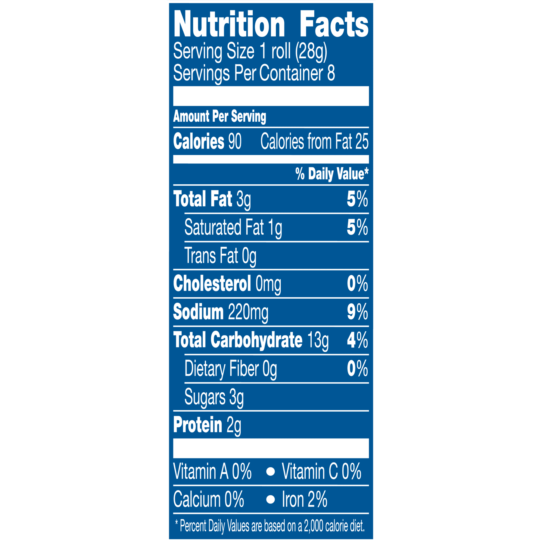 Pillsbury Crescent Rolls Nutrition Facts Nutrition Pics