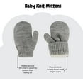 thumbnail image 5 of Rising Star Infant Hat and Mittens Set, 0-24 Months, Baby Winter Beanie and Gloves, Baby Girl Hats and Mittens, Faux Fur Gray, 5 of 8