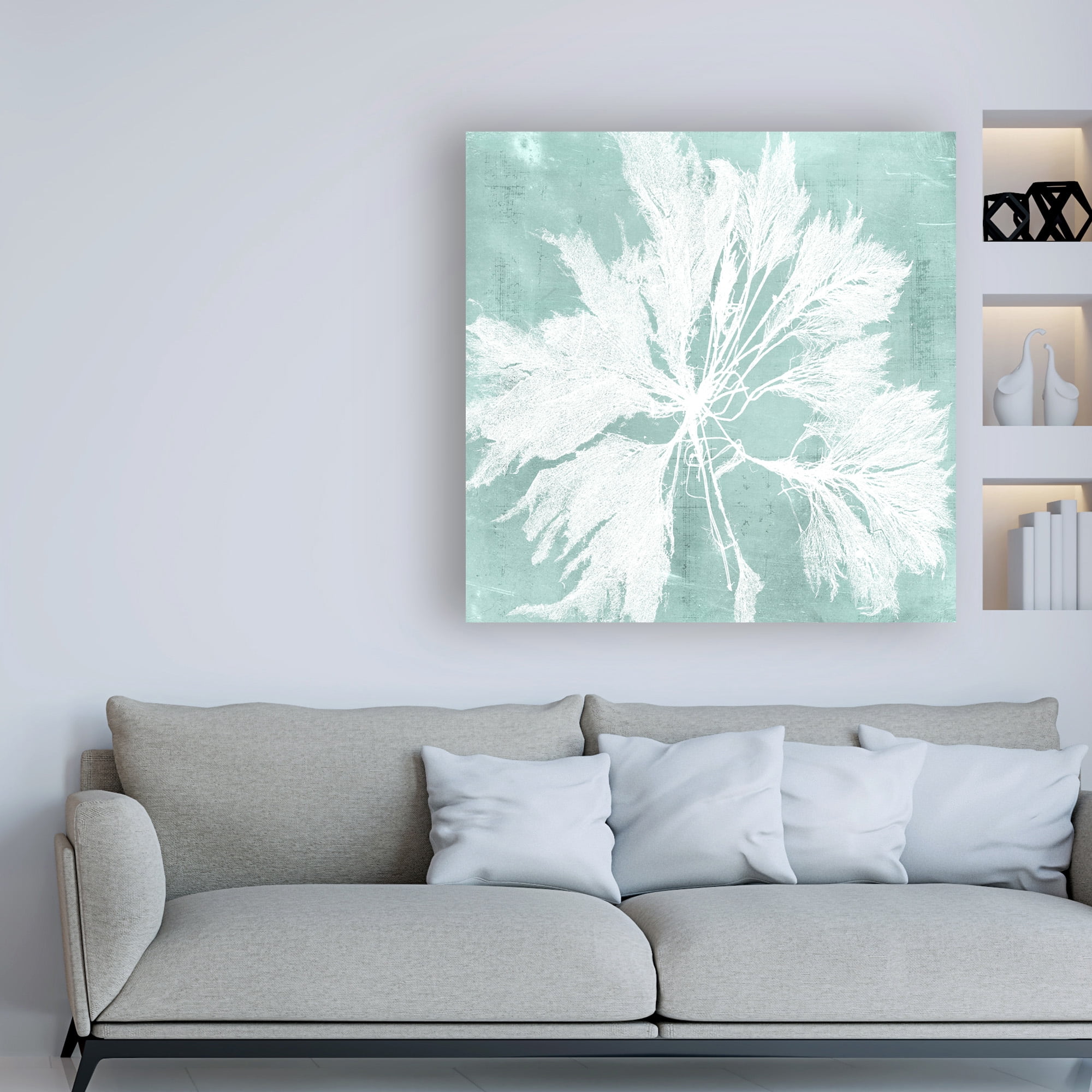 Trademark Fine Art 'Seaweed on Aqua VI' Canvas Art by Vision Studio