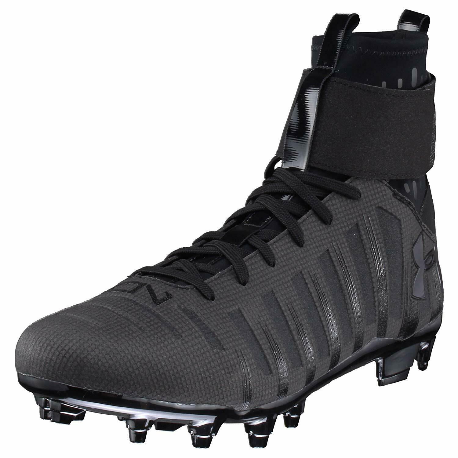 Details about   Under Armour C1N Mid D Size 13 Football Cleats Shoes Black/White 1264317-001 NIB 