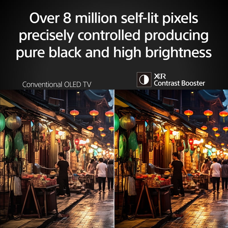Sony 55" class BRAVIA 8 II QD-OLED 4K HDR Smart Google TV K-55XR80M2, 2025 Model feature detail