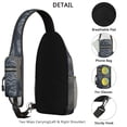 thumbnail image 3 of Crossbody Sling Backpack for Women Men Ammonite Shells Fossils Shoulder Sling Crossbody Casual Chest Bag for Travel Sports Running Hiking, 3 of 6