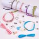 thumbnail image 5 of Kit para hacer pulseras de gamuza de cuero de 6 hebras: dijes de corazones dobles, ancla infinita, árbol de la vida, llave, estrella de mar, nota musical, perla., 5 of 9