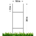 thumbnail image 6 of 100 Metal Wire Stakes 30'', Pack of 100 Stake Double H-Frame 10x30 inch x 9 Gauge Galvanized Wire, use with Corrugated Sign 4 mm or 5mm, Signs Stake 30'' Tall 10'' Wide (Pkg100Stake30''), 6 of 7