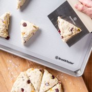 Brod & Taylor Bench Knife and Dough Scraper in Stainless Steel With an Ergonomic Silicone Handle