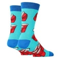 thumbnail image 3 of OoohYeah Mens Novelty Funny Crew Socks, Fashion Cotton Socks, Beer Pong, Size 8-13, 3 of 4