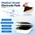 thumbnail image 3 of FRESHDEW TENS Unit, Pulse Muscle Stimulator, EMS Dual Channel with 12 Reusable Pads, DIY Mode, 40 Intensities, Rechargeable Portable Muscle Massager for Back Neck Leg Relief, 3 of 10