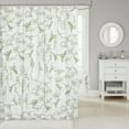thumbnail image 2 of Dinosaur Shower Curtain for Bathroom Decor 3D Digital Print Bath Curtain Jungle Dino Bathroom Accessories Wild Animal Waterproof Polyester Fabric White Green for Stalls Bathtubs 72"x72", 2 of 6