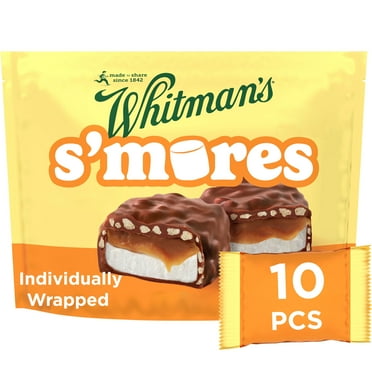 Whitmans 7.3oz Milk Chocolate Marshmallow Caramel Smores Standup Bag (10 Pieces)
