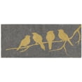 thumbnail image 5 of Fab Habitat Extra Thick Doormat - Handwoven, Durable - Natural Coir - Entryway, Front Door, Porch, Patio - Birds on Branch Gray (24"x 57" Thick), 5 of 7