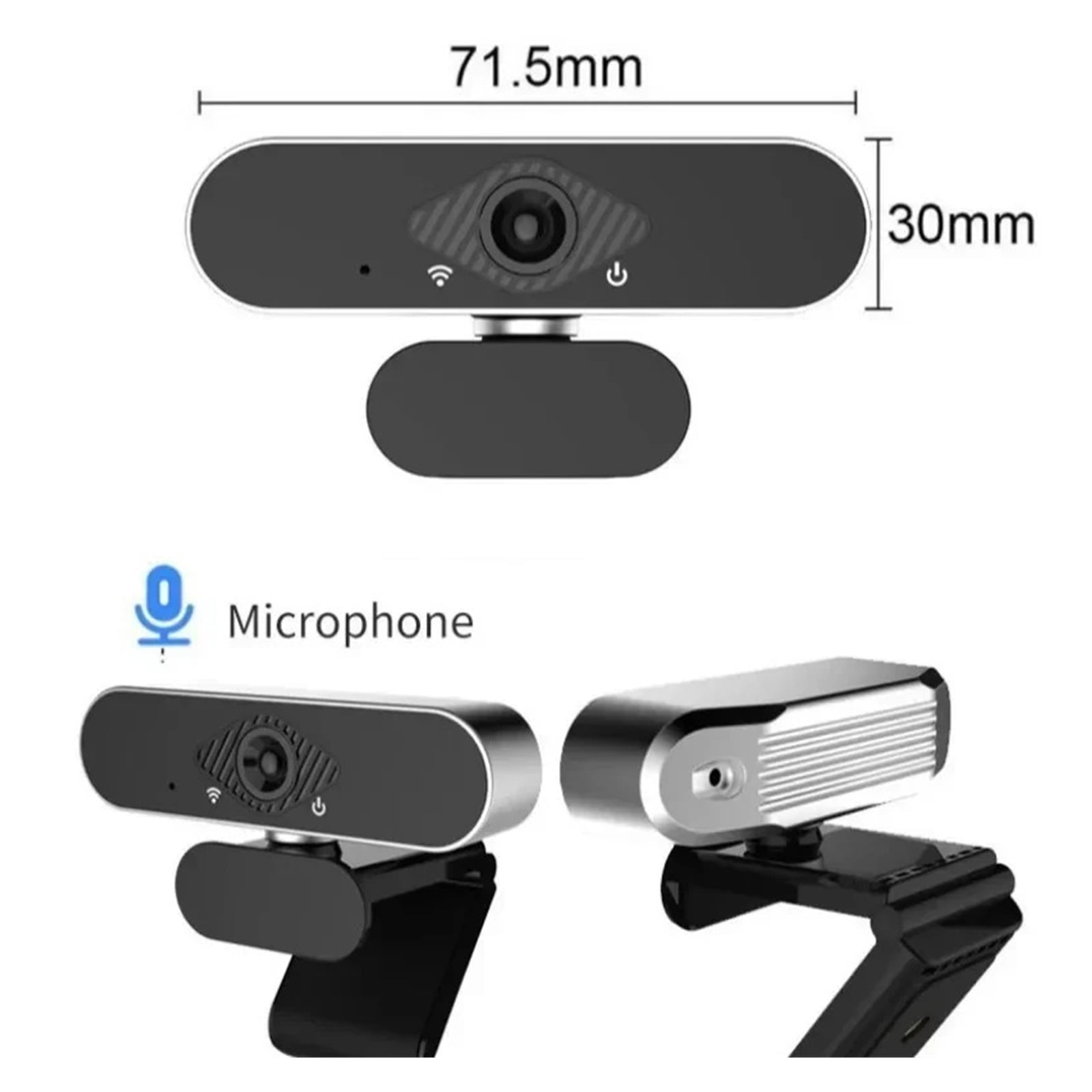 1080P Webcam With Microphone USB HD Digital Web Camera 150° Wide Angle Laptop Computer Webcast Zoom