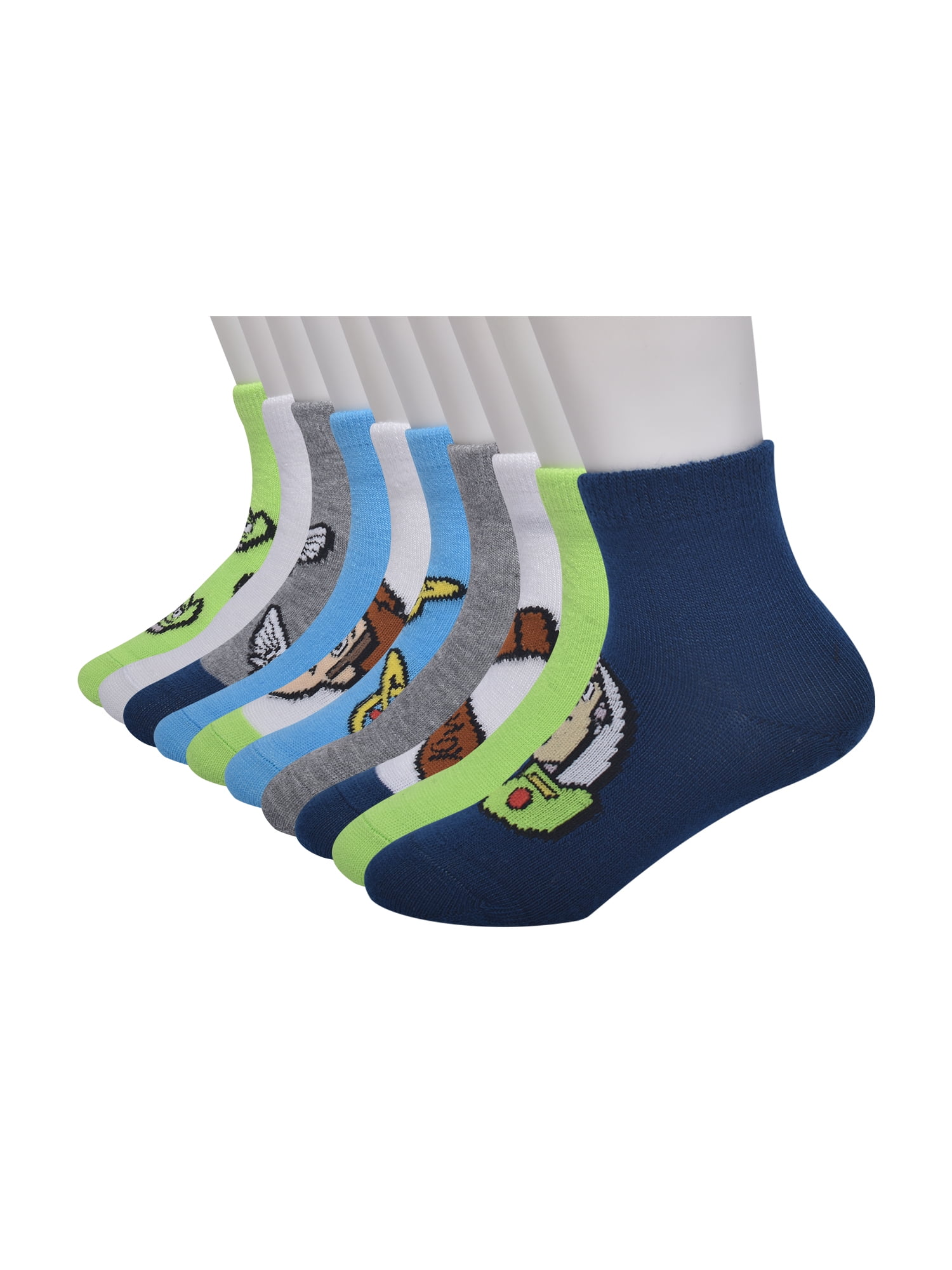 Character Toddler Ankle Socks, 10-pack, Sizes 12M- 5T