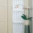 thumbnail image 6 of No. 918 Emily Sheer Voile Door Sidelight Curtain Panel, 28"x72", White, 6 of 6