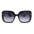 thumbnail image 2 of 90s Diva Womens Rectangle Butterfly Plastic Designer Sunglasses Black - Smoke, 2 of 4