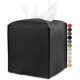thumbnail image 1 of Funda cuadrada de cuero para caja de pañuelos - Porta pañuelos de cuero sintético decorativo para baño, hogar y oficina, 1 of 5