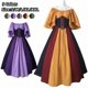 thumbnail image 4 of Disfraz medieval para mujer, corsé de Halloween, vestido gótico renacentista, vestido de fiesta de manga acampanada de talla grande, ropa de cosplay, 4 of 5