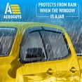 thumbnail image 3 of AEROGUYS Extra Durable Window Deflectors Tape-On Window Visors Rain Guards Fit for Chevrolet (Chevy) Colorado 2015-2022 Crew Cab, Wind Vent for Shades, Exterior Car Accessories - 4 pcs. AG0886, 3 of 9