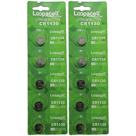 Loopacell 10 CR1130 Lithium 3 Volt Cell Batteries