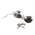 thumbnail image 4 of WALFRONT Stainless Steel Loose Tea Infuser Leaf Strainer Filter Diffuser Herbal Spice Love Heart Chain, loose tea , tea infusers, 4 of 7