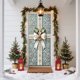 thumbnail image 4 of Seyotauo Merry Christmas Door Cover 35x71 Christmas Gift Box Present Hanging Banner Decoration Winter Holiday Bow Window Door Cover Stripes Ornaments Year Party Home Wall Outdoor, 4 of 9