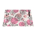 thumbnail image 1 of YFYANG Washable Heat-Resistant Placemats, 70% PVC/30% Polyester, Geometric Flower Doodle Kitchen Table Mat, 12" x 18" 4 Piece, 1 of 6
