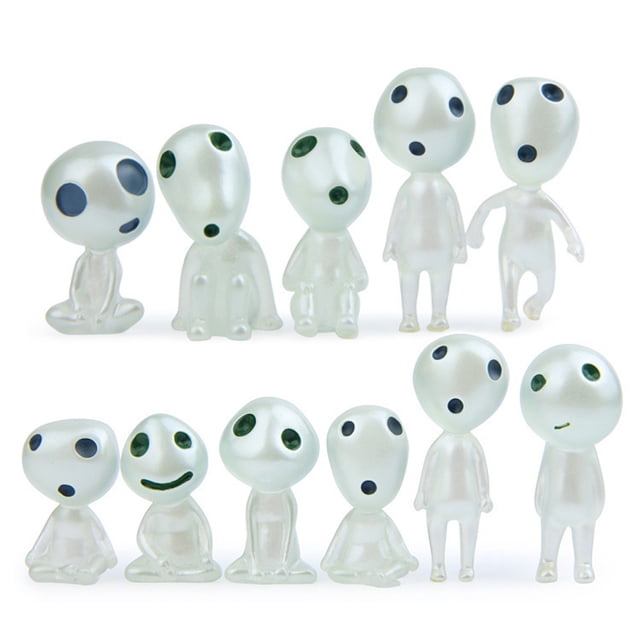 Colección de muñecos de anime Princess Mononoke Tree Elfs