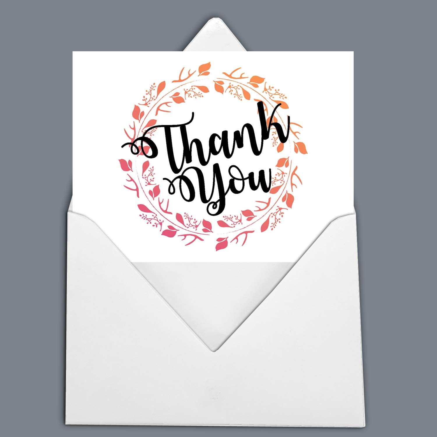 Darling Souvenir Baby Shower Thank You Notes Folded Blank Greeting Card With White Envelopes - 36 Pcs