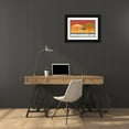 thumbnail image 3 of Hakimipour, Tiffany 32x23 Black Ornate Wood Framed with Double Matting Museum Art Print Titled - Tropical Umbrellas I, 3 of 4