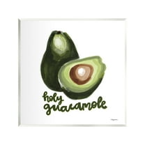 Stupell Industries Holy Guacamole Avocado Food & Beverage Painting Unframed Art Print Wall Art, 12 x 12